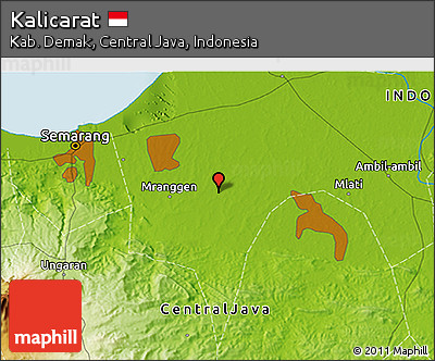 Physical 3D Map of Kalicarat