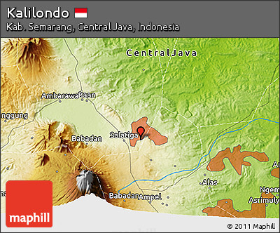 Physical 3D Map of Kalilondo