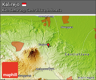 Physical 3D Map of Kalirejo
