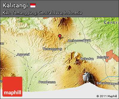 Physical 3D Map of Kalitangi