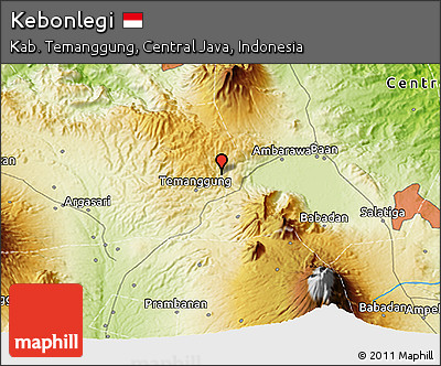 Physical 3D Map of Kebonlegi