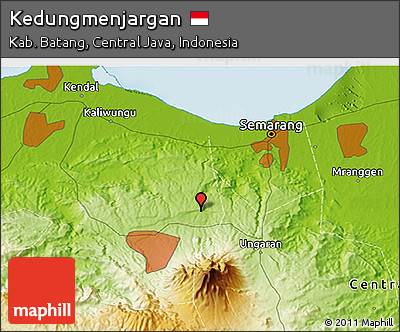 Physical 3D Map of Kedungmenjargan