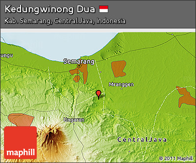 Physical 3D Map of Kedungwinong Dua