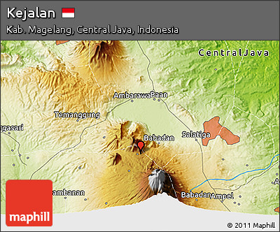 Physical 3D Map of Kejalan