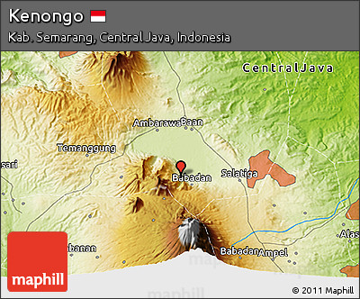 Physical 3D Map of Kenongo