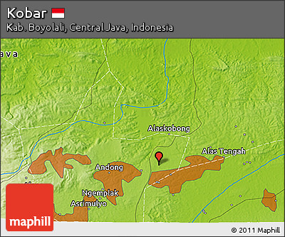 Physical 3D Map of Kobar