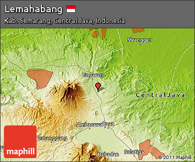 Physical 3D Map of Lemahabang