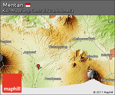 Physical 3D Map of Mentan