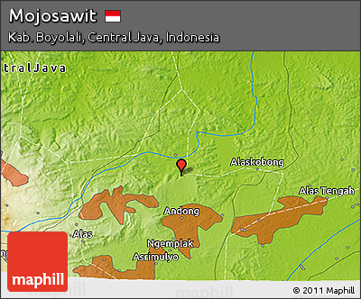 Physical 3D Map of Mojosawit