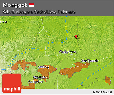 Physical 3D Map of Monggot