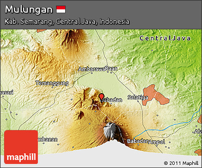 Physical 3D Map of Mulungan