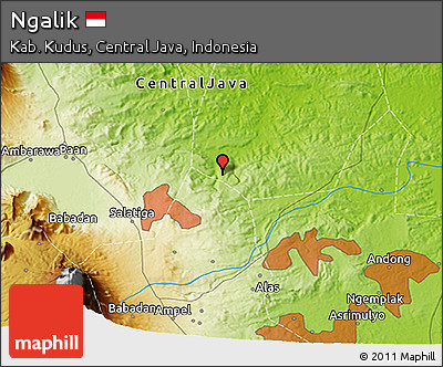 Physical 3D Map of Ngalik