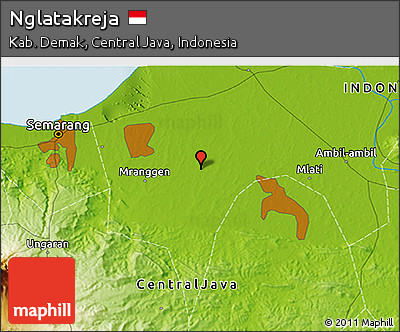 Physical 3D Map of Nglatakreja