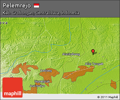 Physical 3D Map of Pelemrejo