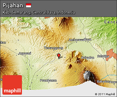 Physical 3D Map of Pijahan