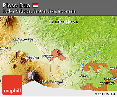 Physical 3D Map of Ploso Dua