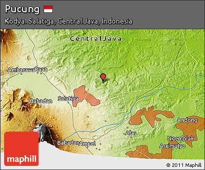 Physical 3D Map of Pucung