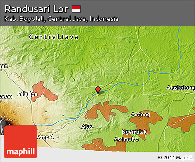 Physical 3D Map of Randusari Lor