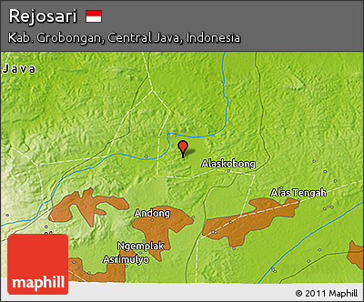 Physical 3D Map of Rejosari