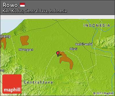 Physical 3D Map of Rowo