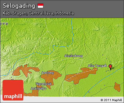 Physical 3D Map of Selogading