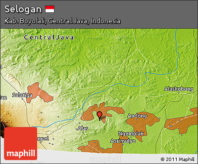 Physical 3D Map of Selogan