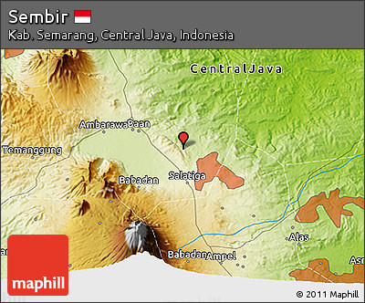 Physical 3D Map of Sembir