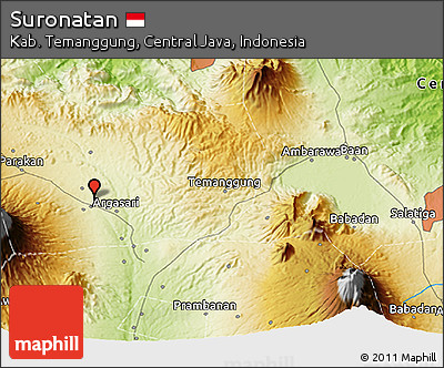 Physical 3D Map of Suronatan