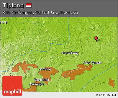 Physical 3D Map of Tiplong
