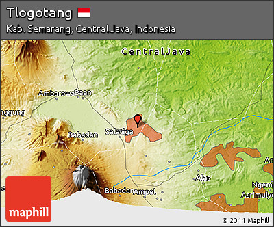 Physical 3D Map of Tlogotang