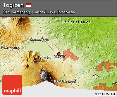 Physical 3D Map of Togiten