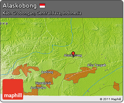 Physical 3D Map of Alaskobong
