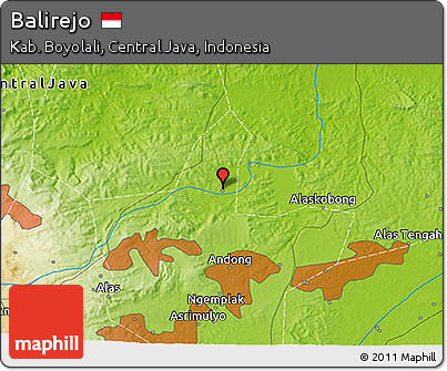 Physical 3D Map of Balirejo