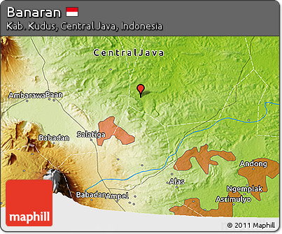 Physical 3D Map of Banaran