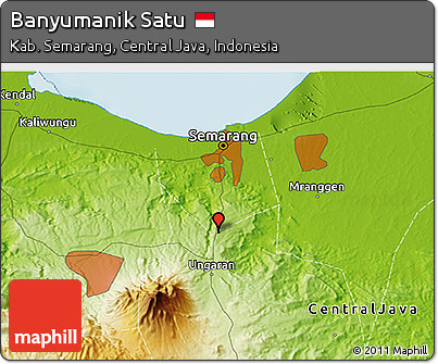 Physical 3D Map of Banyumanik Satu