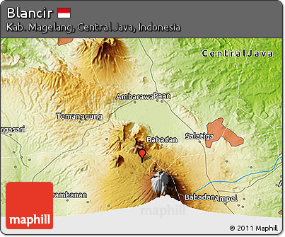 Physical 3D Map of Blancir