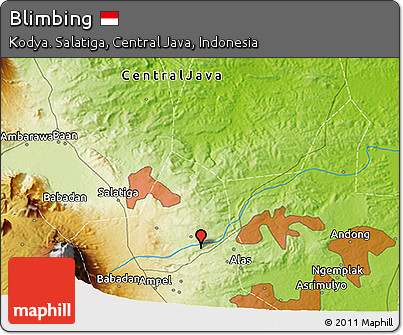 Physical 3D Map of Blimbing
