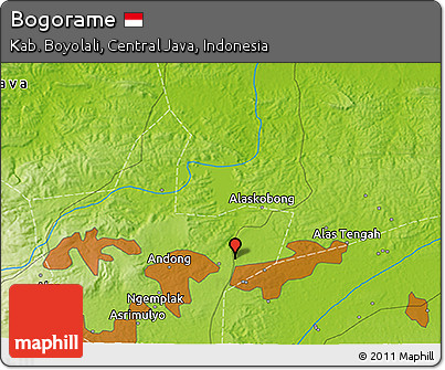 Physical 3D Map of Bogorame