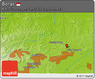 Physical 3D Map of Boras