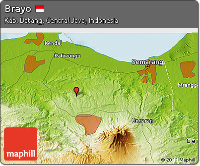Physical 3D Map of Brayo