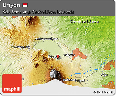 Physical 3D Map of Briyon