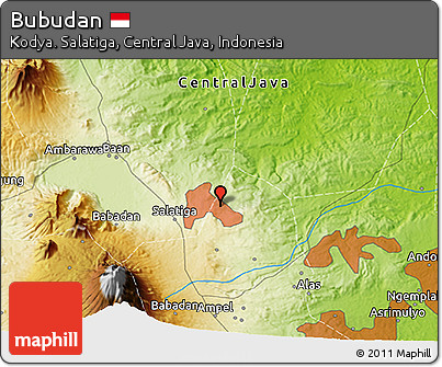 Physical 3D Map of Bubudan