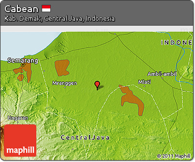 Physical 3D Map of Cabean