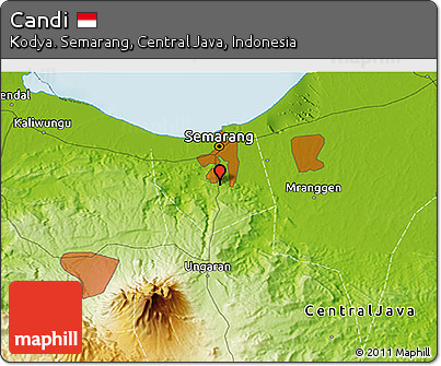 Physical 3D Map of Candi