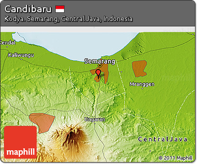 Physical 3D Map of Candibaru