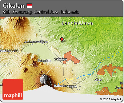 Physical 3D Map of Cikalan