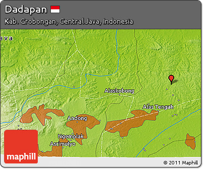 Physical 3D Map of Dadapan