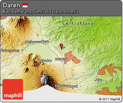 Physical 3D Map of Daren