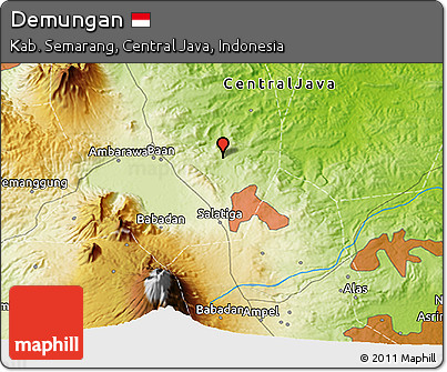 Physical 3D Map of Demungan