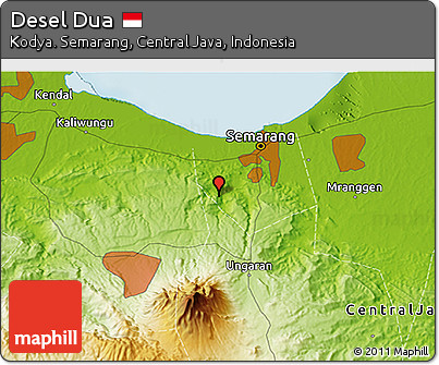 Physical 3D Map of Desel Dua